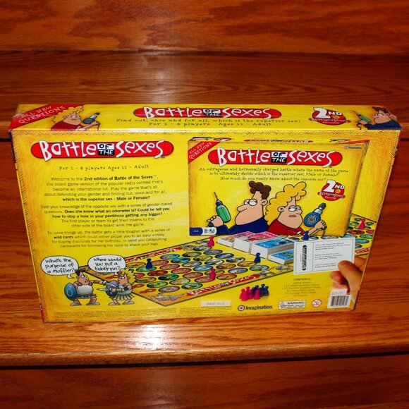 3/$77❤️new sealed 2005 BATTLE OF THE SEXES 2nd EDITION board game Imagination - Picture 8 of 10